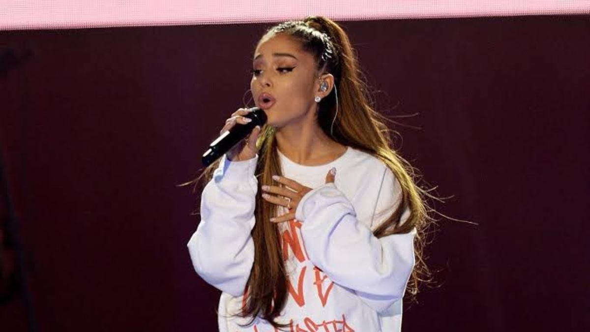Ariana Grande at 'One Love Manchester' concert