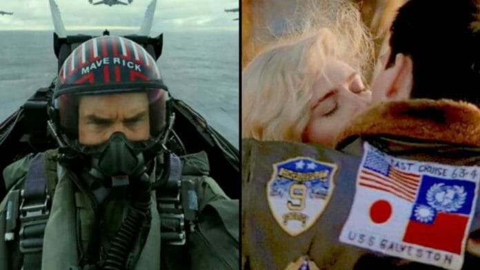 Tom Cruise's wears a bomber jacket emblazoned with the flag of Taiwan