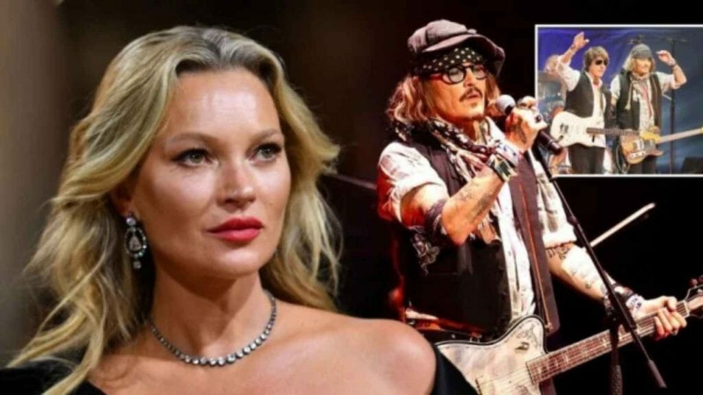 Johnny Depp performed with Jeff Beck for a third night, with ex Kate Moss reportedly watching the show