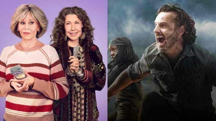 Posters of 'Grace and Frankie’ And ‘The Walking Dead’