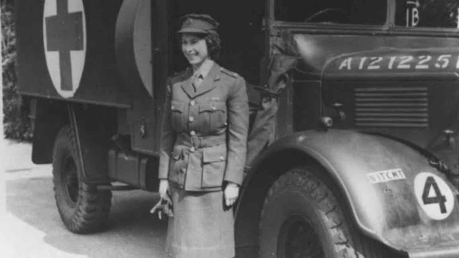 Queen Elizabeth II during the World War II