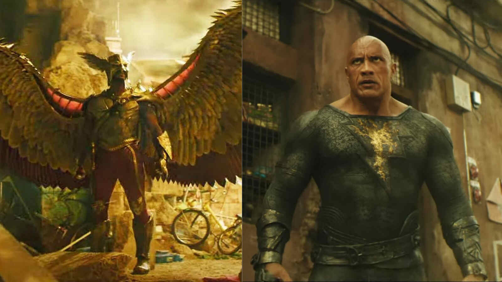 Dwayne Johnson Shares New Concept Art Visualizing A Battle Between Hawkman  And Black Adam - First Curiosity