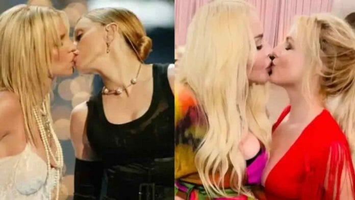 Britney Speaks kisses Madonna again