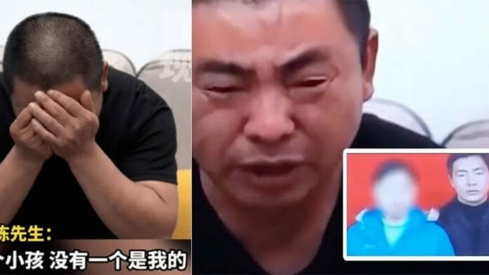 After a paternity test revealed that all three of his daughters were not his biological children, a 45-year-old Chinese man is seeking a divorce from his wife of 16 years.