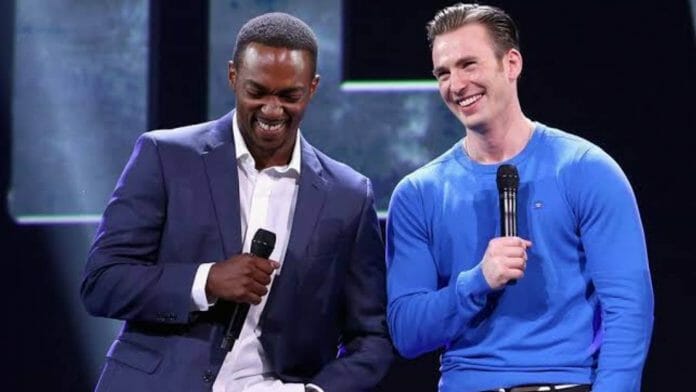 Chris Evans and Anthony Mackie
