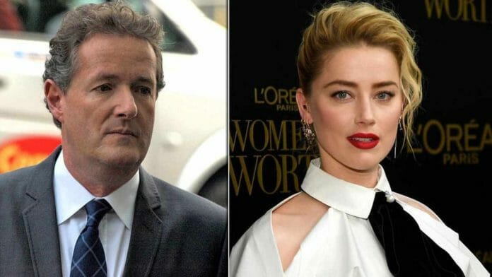 ‘Stop playing the victim’ says Piers Morgan to Amber Heard