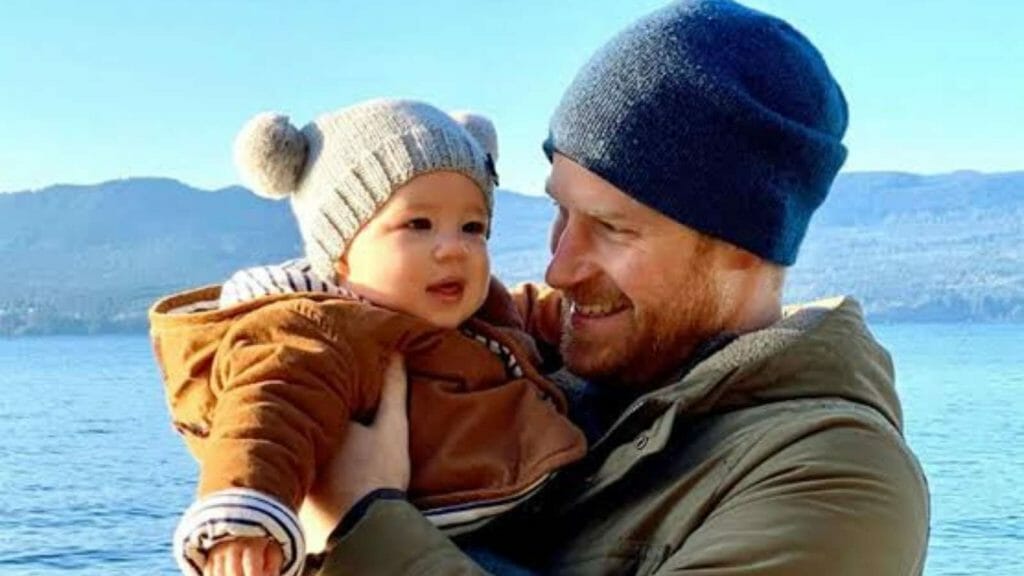 Prince Harry with his son Archie