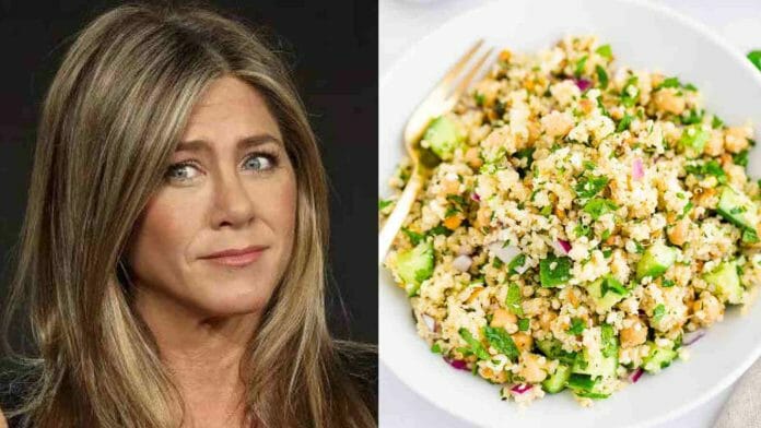 Jennifer Aniston denies that the viral Tiktok salad recipe is the one she invented