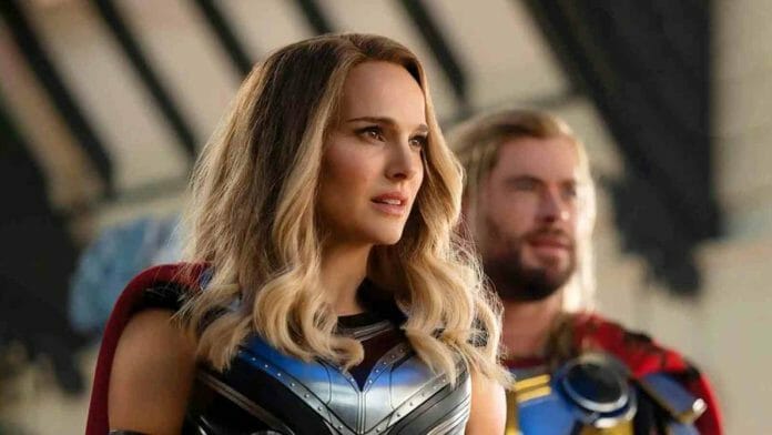 The five-foot-three Portman becomes the six-foot-tall Mighty Thor