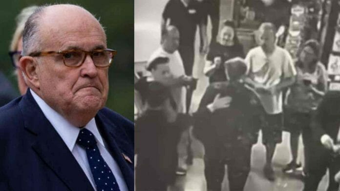 Rudy Giuliani assaulted in public