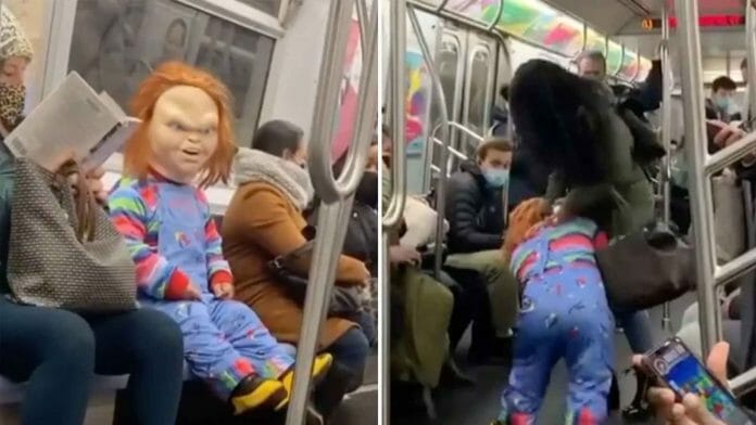 Chucky Doll Attacked A Woman On New York Subway