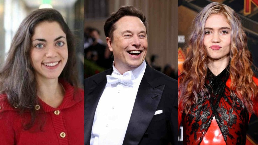 Shivon Zilis, Elon Musk, and Grimes