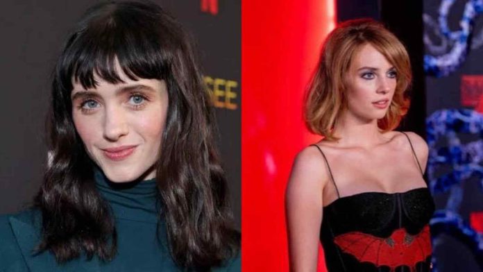 Natalia Dyer and Stranger Things Co-stars share robin and nancy romance memes on their group chat