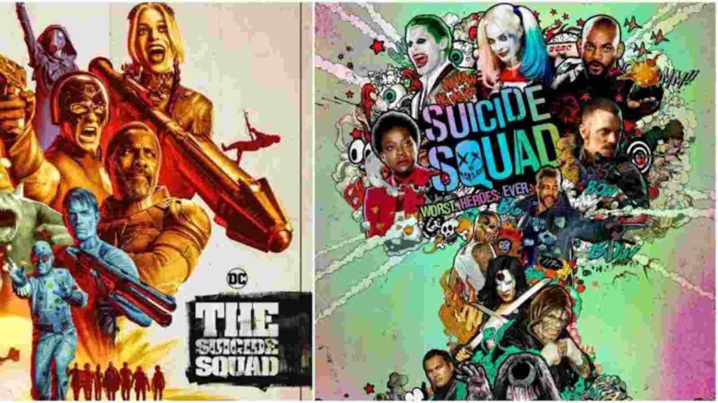 Posters of both the 'Suicide Squad' films