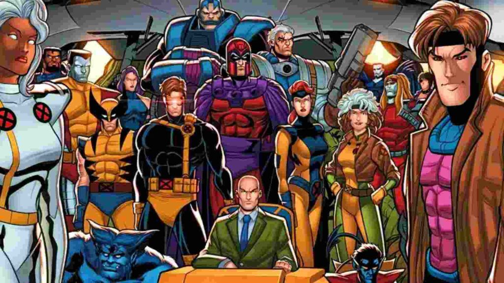 Mutants alongside other Marvel characters