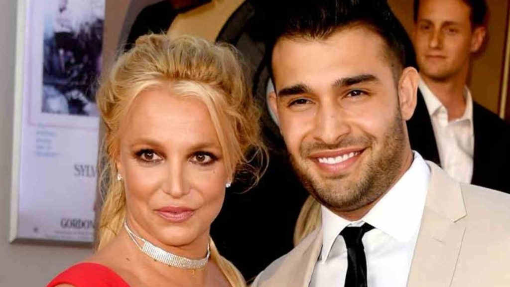 Britney Spears with husband Sam Asgahri