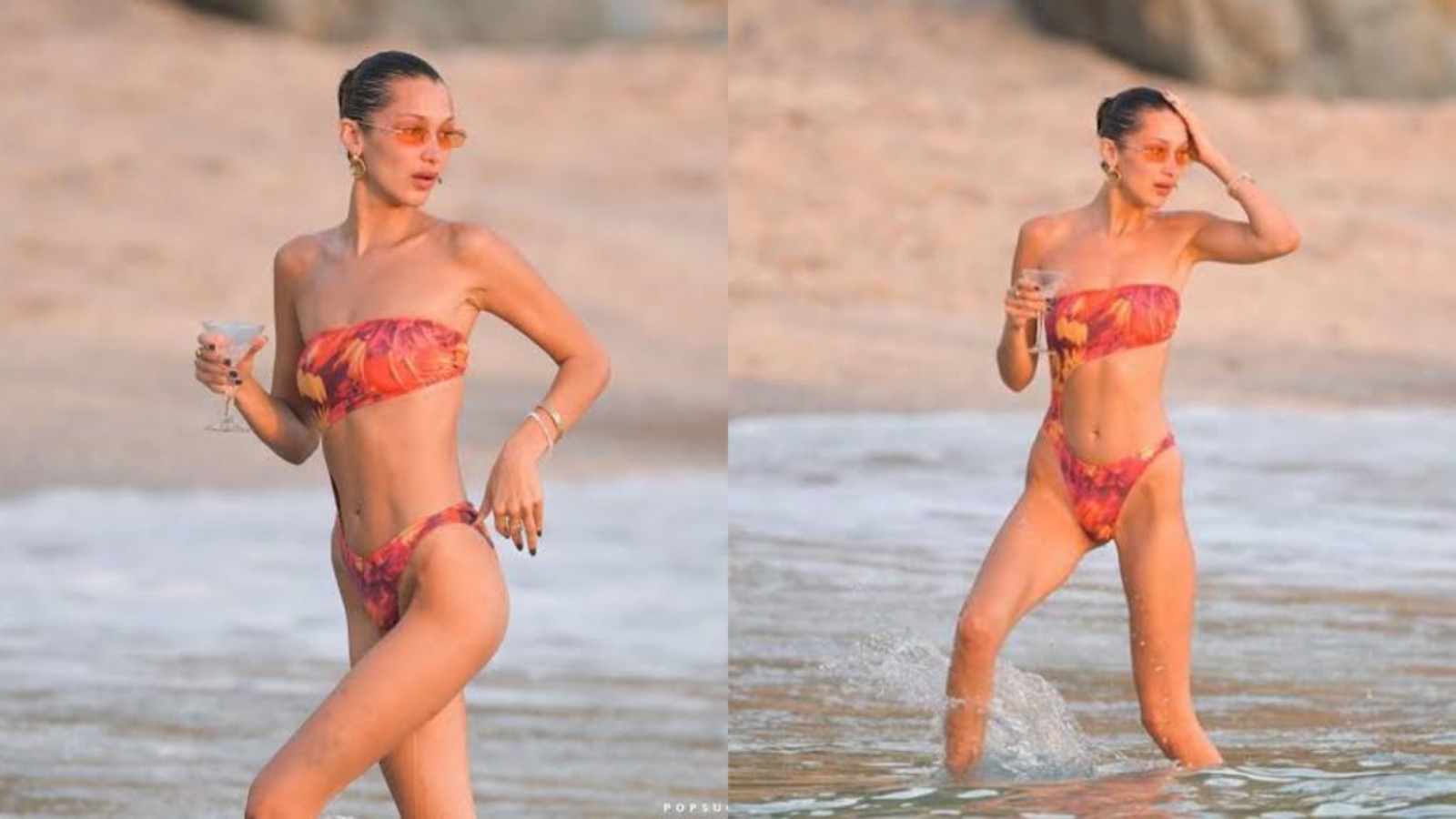 Bella Hadid's perfect bikini body 