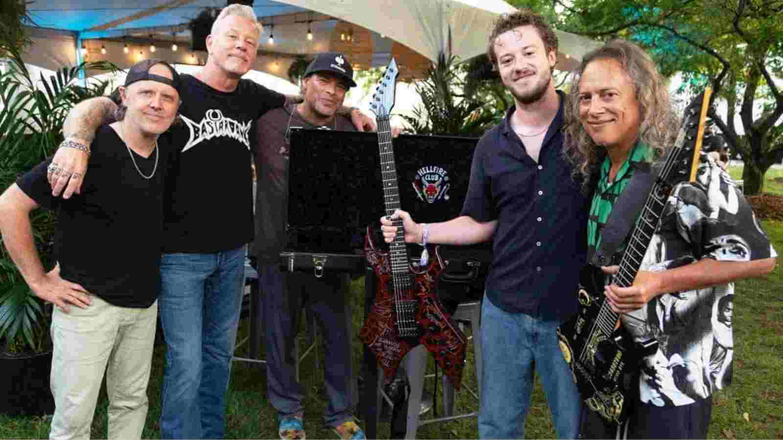 Metallica and Joseph Quinn 