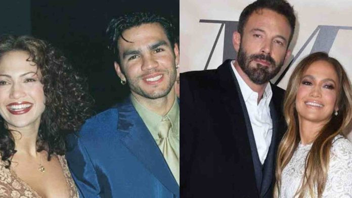 JLo with first and fourth husband