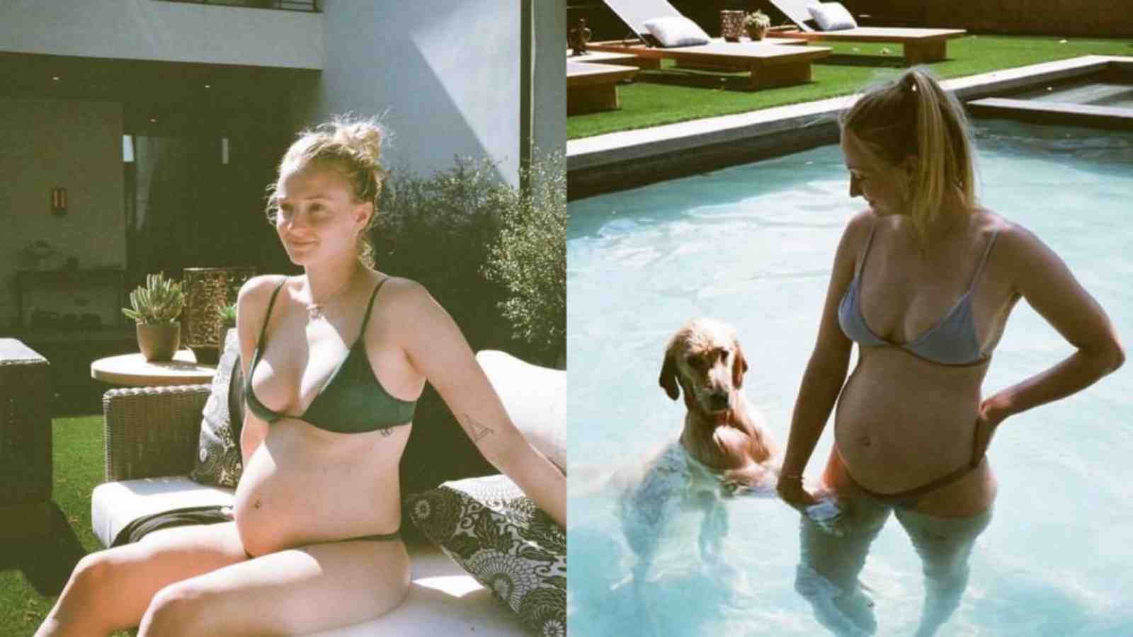 Sophie Turner's throwback pictures of her belly bump