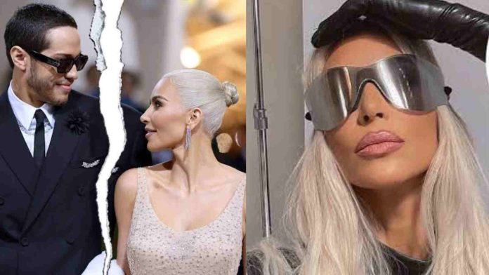 Kim sporting Yeezy's sunglasses after break up with Pete Davidson