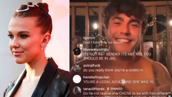 Millie Bobby Brown speaks up a year later on Hunter Echo's Instagram Live in which he made lewd comments on her