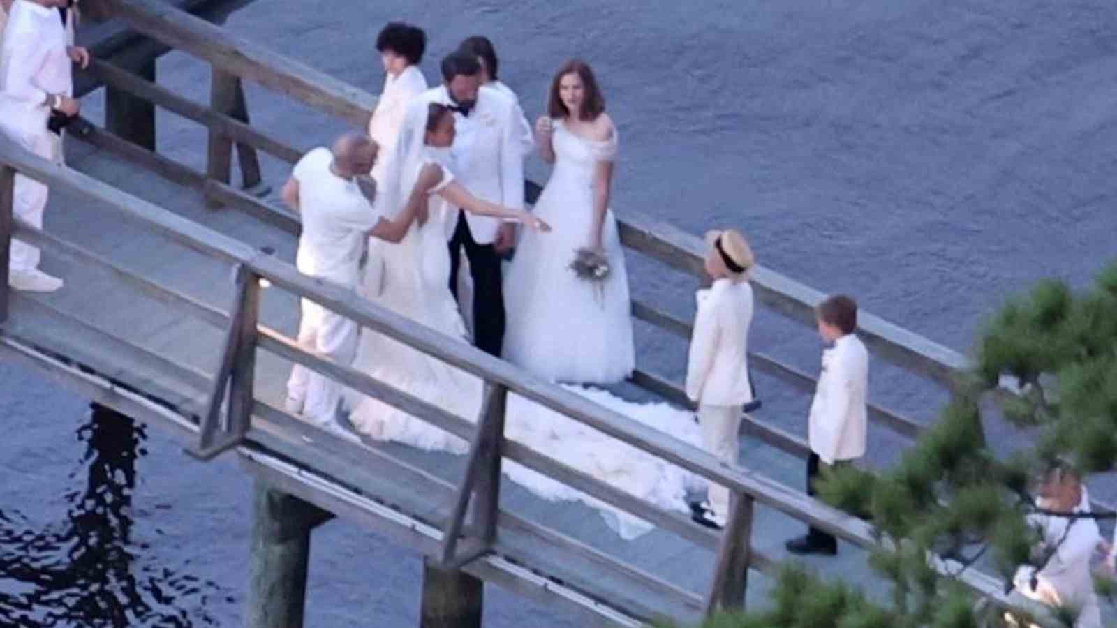 Who all attended Jennifer Lopez and Ben Affleck wedding in Geogia?