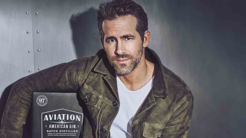 Ryan Reynolds in a Photoshoot For Aviation Gin