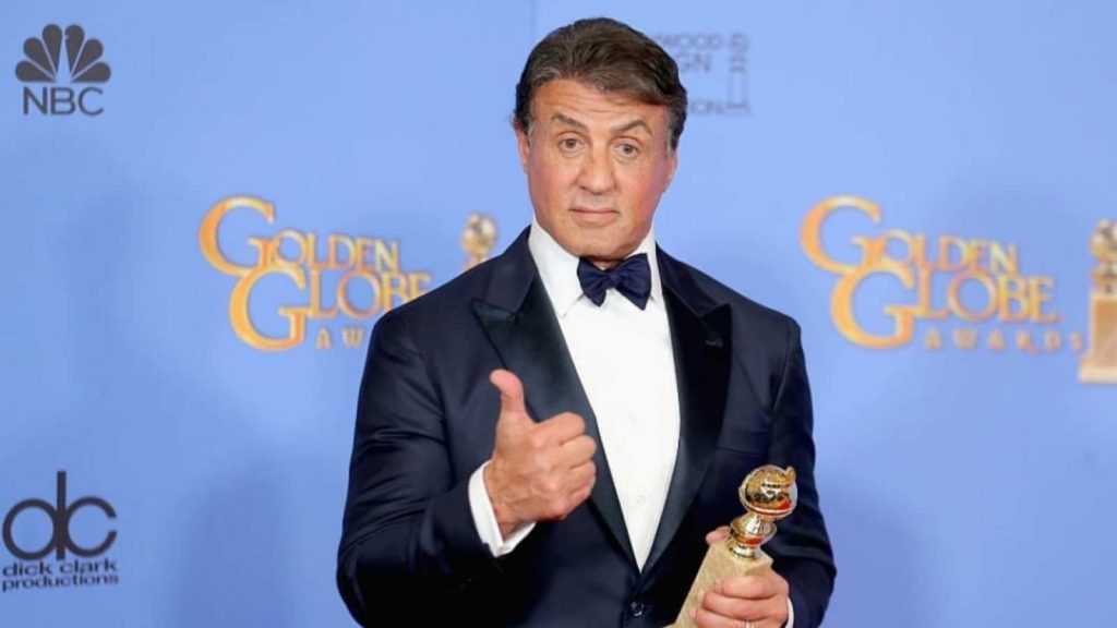 Sylvester Stallone at the Golden Globe Awards in 2015