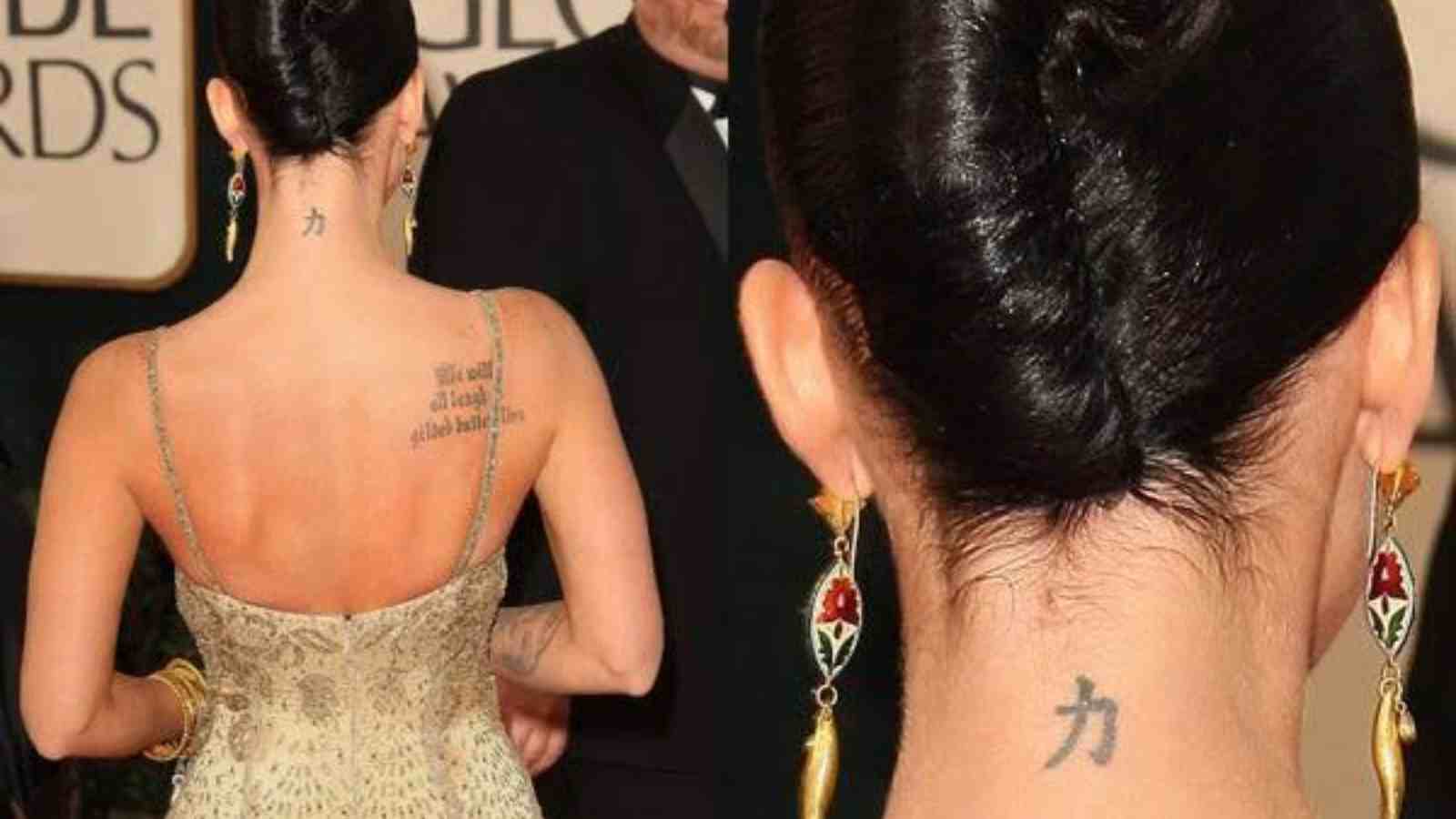 What does the tattoo on Megan Fox's neck means?