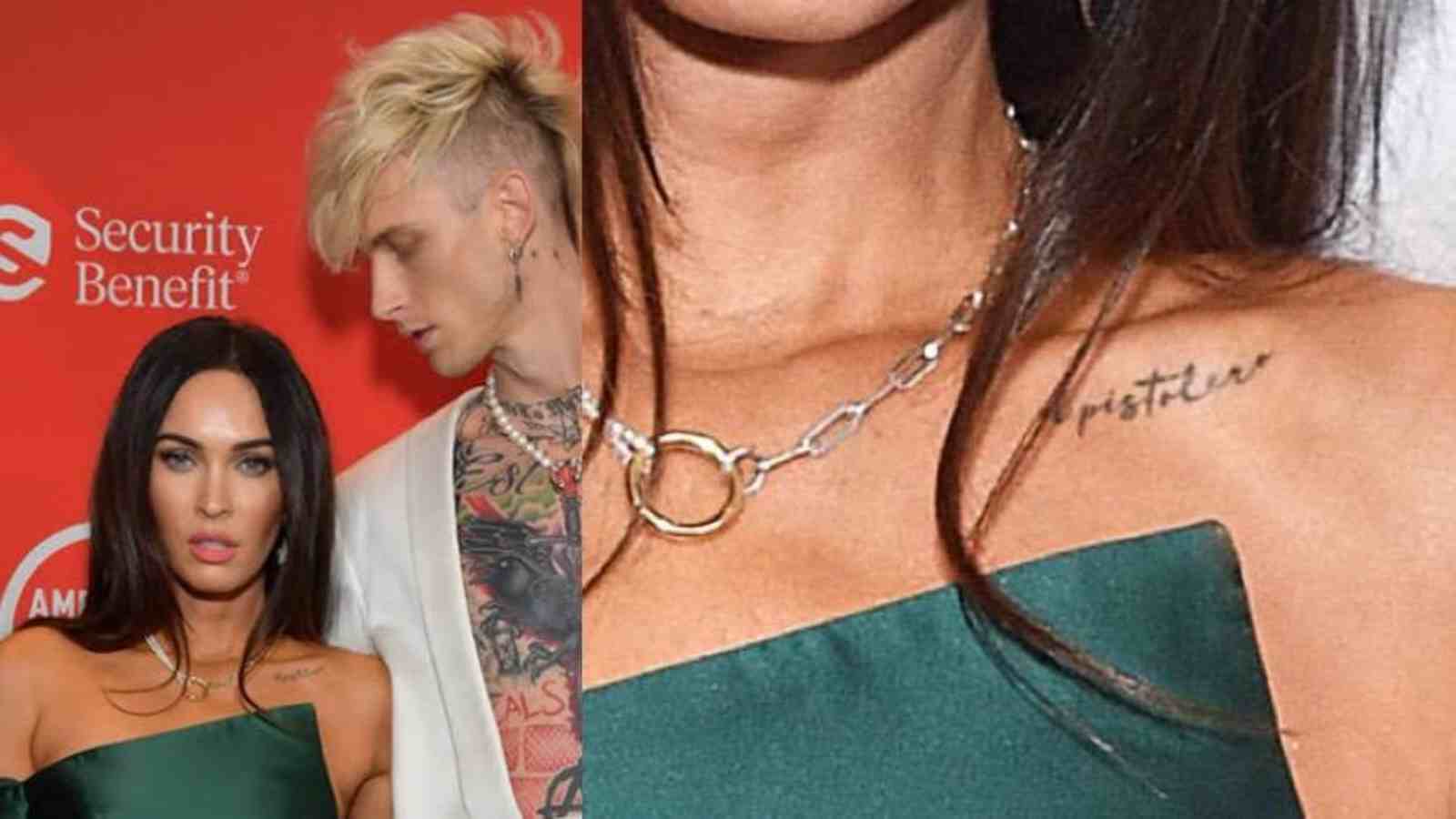 Is the collarbone tattoo of Megan Fox for Machine Gun Kelly?