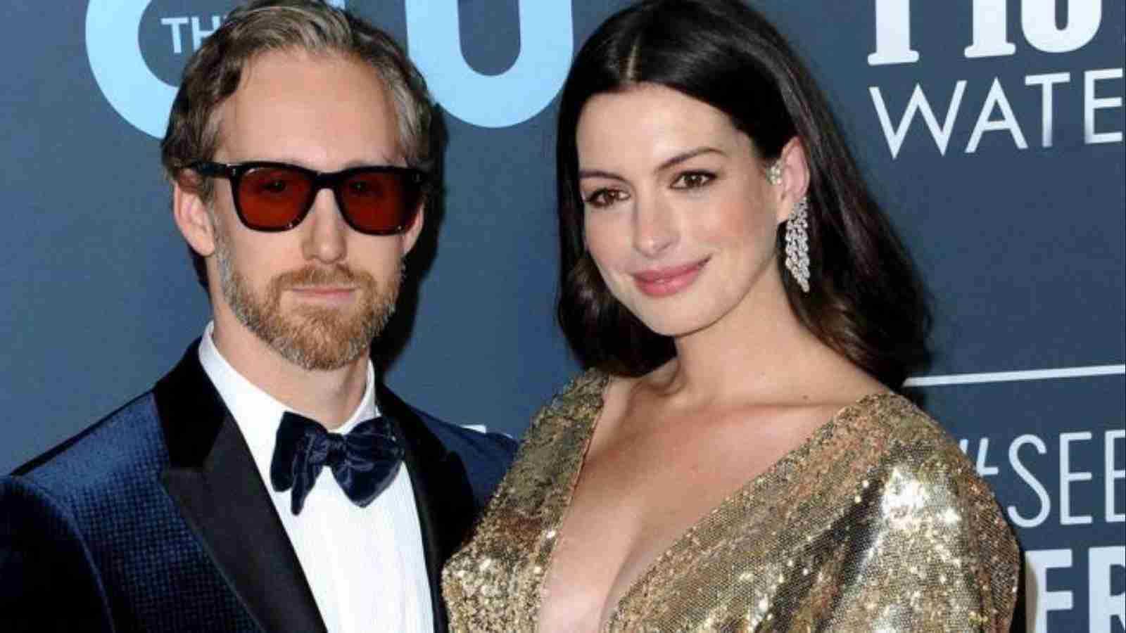 What does Anne Hathaway's husband, Adam Shulman do for a living?