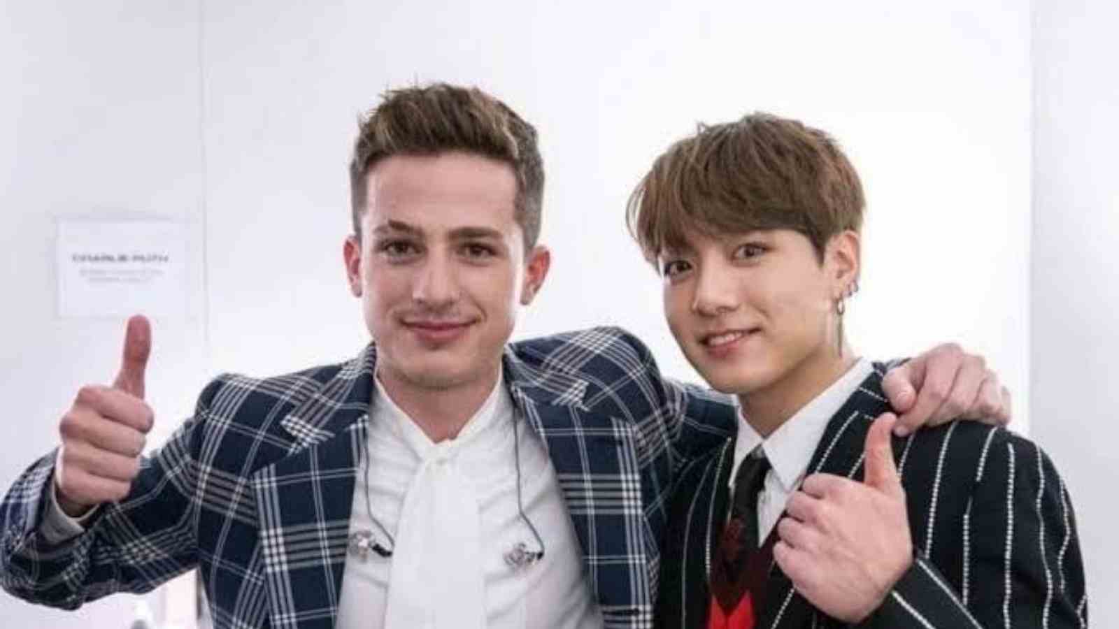 Charlie Puth gushes about Jungkook's attractive looks.