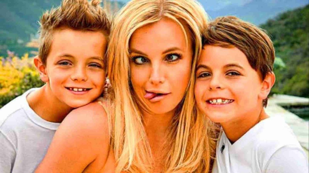Britney Spears and her sons 