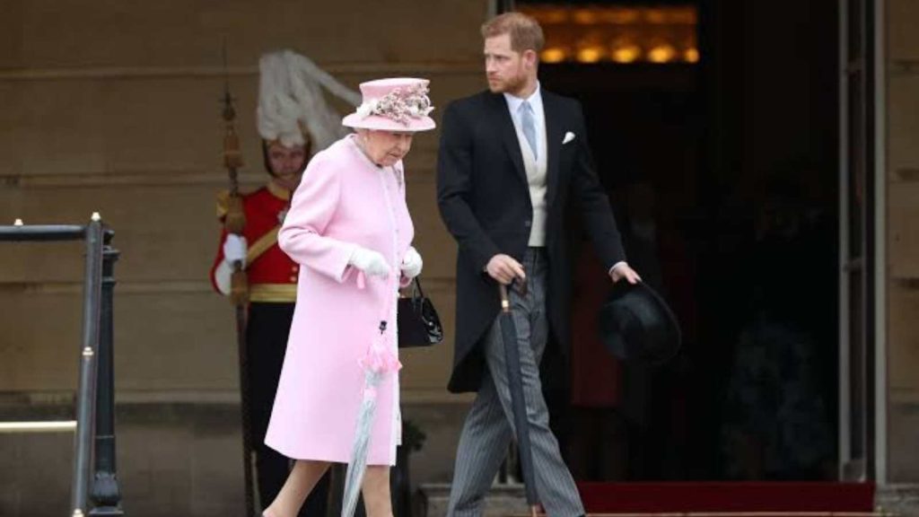 Queen Elizabeth II and Prince Harry