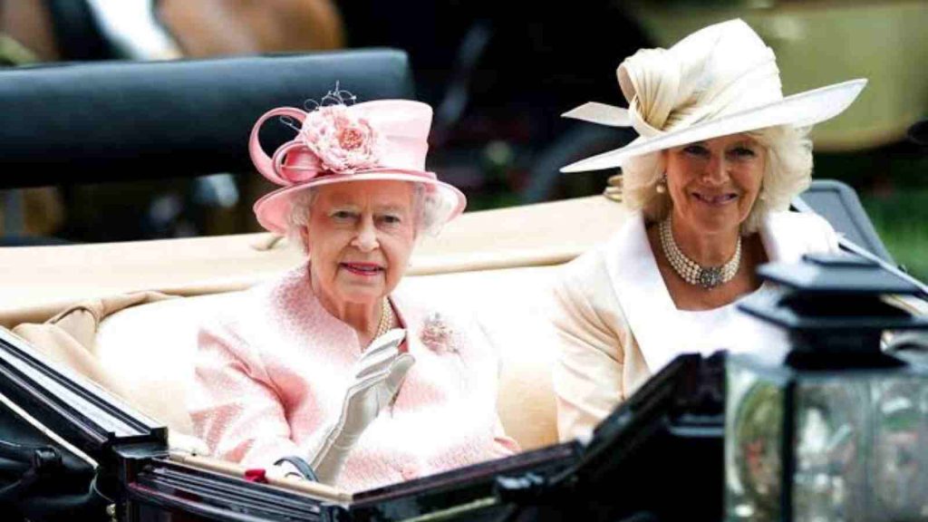 Queen Elizabeth II and Queen Consort Camilla 
