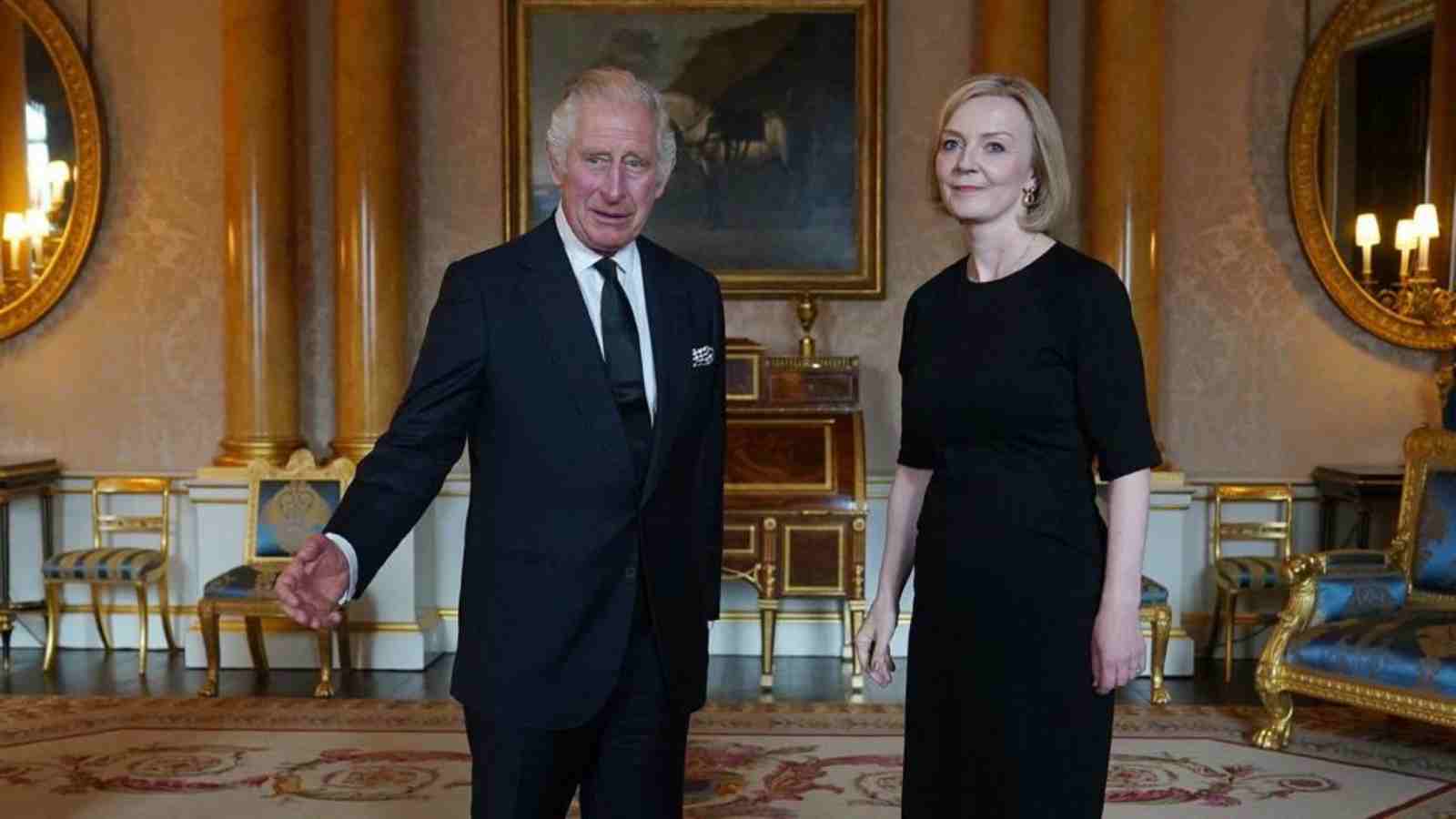 Liz Truss, the Prime Minister of UK meets King Charles