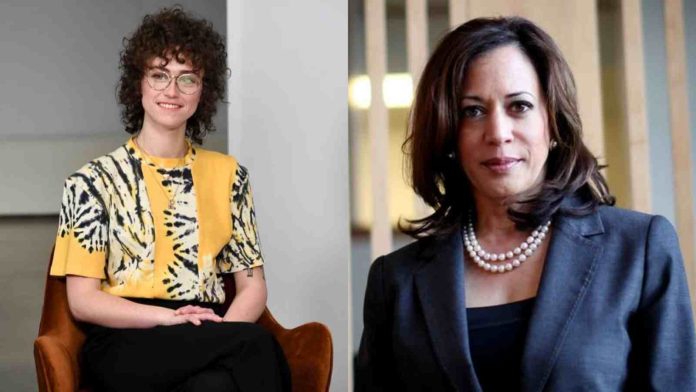 How is Ella Emhoff related to Kamala Harris?