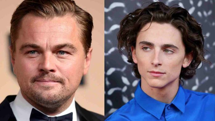 Timothee Chalamet and Dicaprio