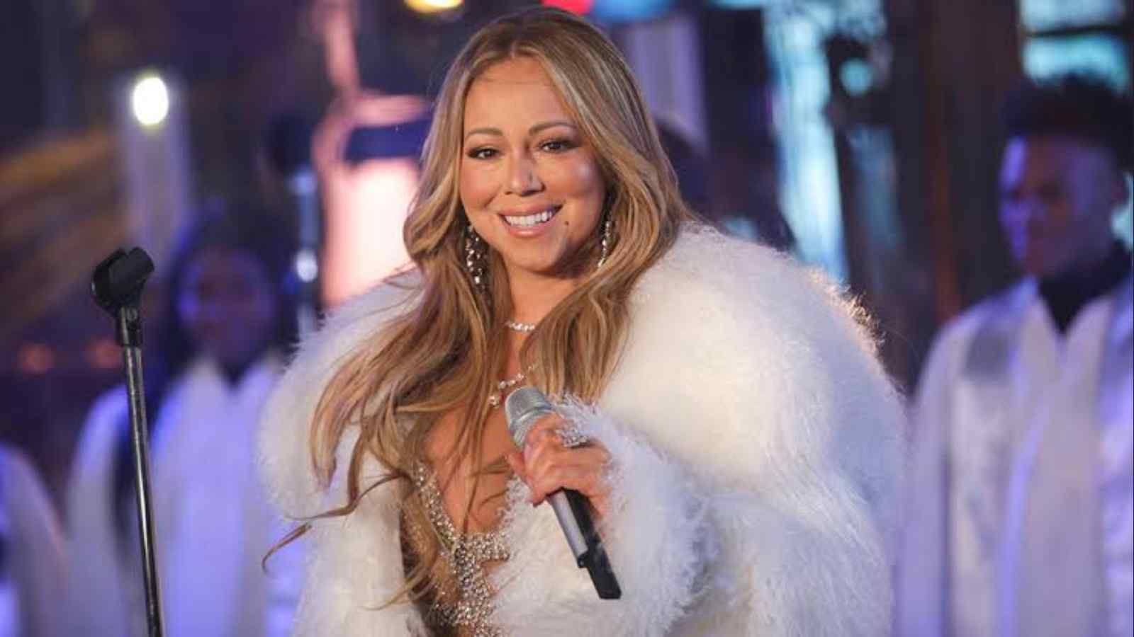 Mariah Carey during her performance