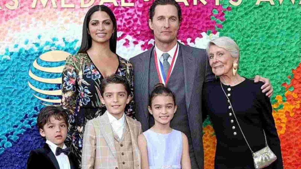 Matthew McConaughey and his family