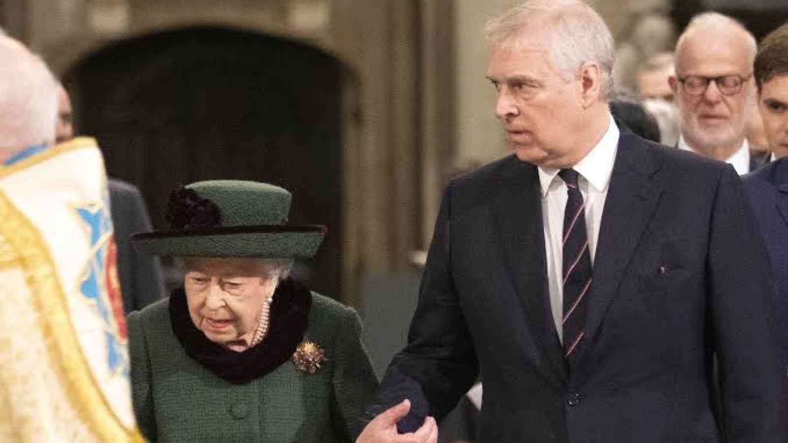 Prince Andrew with Late. Queen Elizabeth II