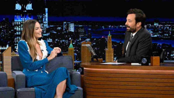 Margot Robbie at The Tonight Show