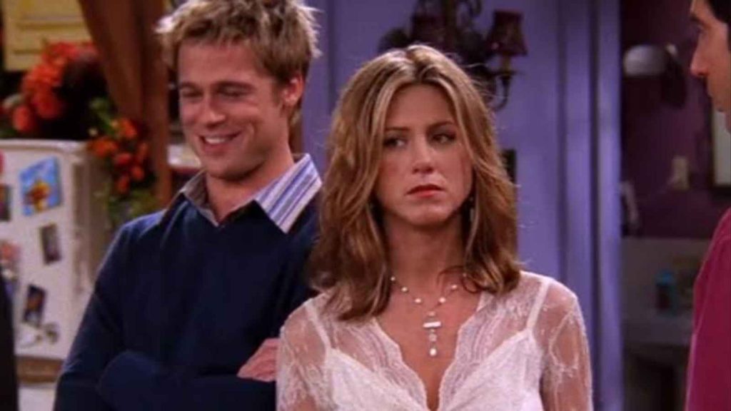 Brad Pitt and Jennifer Aniston in Friends 