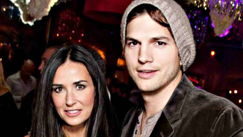 Ashton Kutcher and Demi Moore