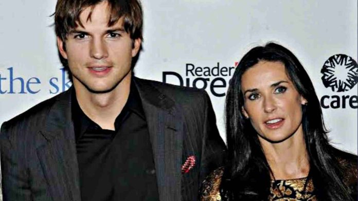 Ashton Kutcher and Demi Moore