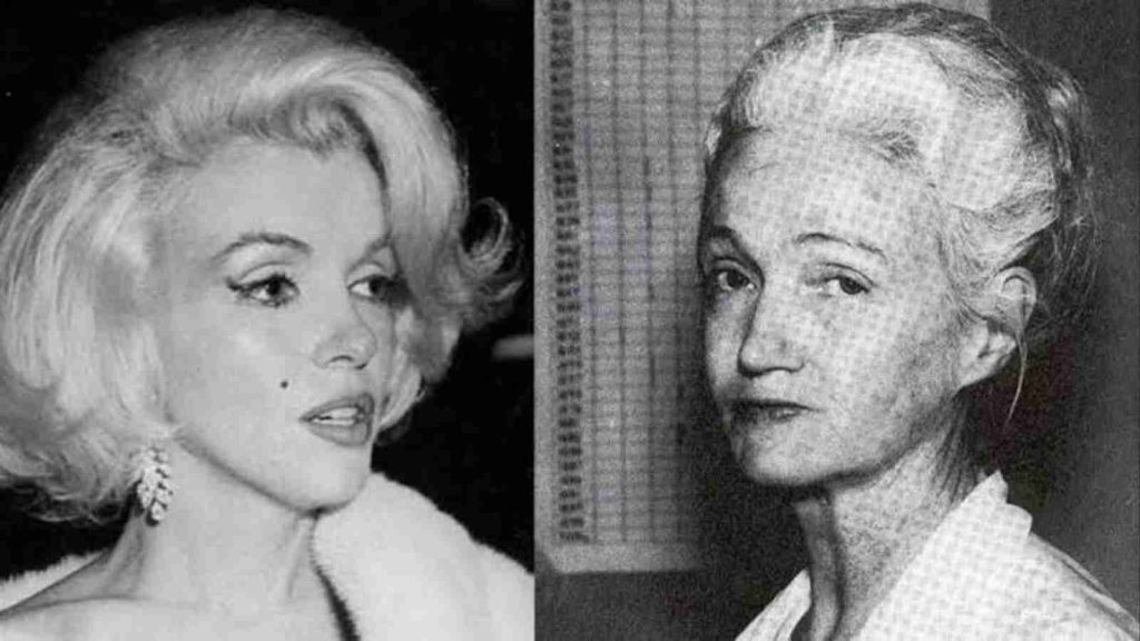 Marilyn Monroe and Gladys Pearl Baker