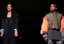 Rihanna and Kanye West