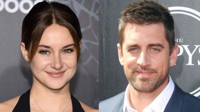 Shailene Woodley and Aaron Rodgers