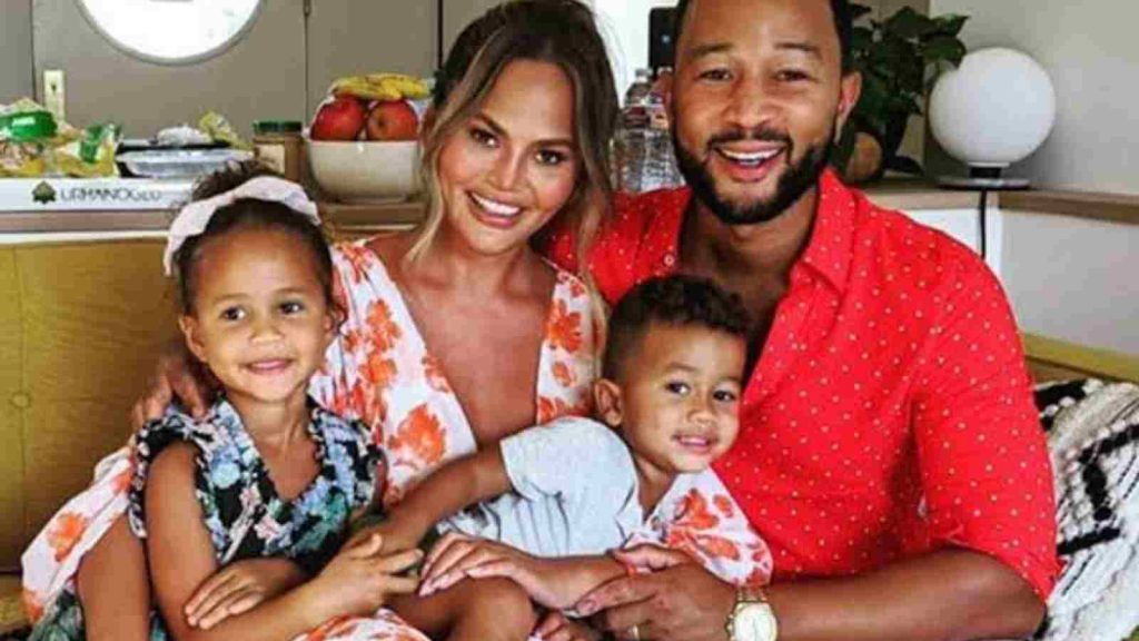 John Legend with his family